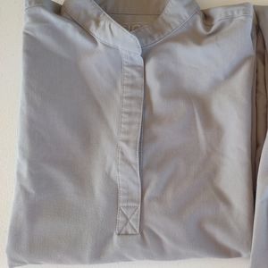 Figs Scrubs XS Cement Rafaela top